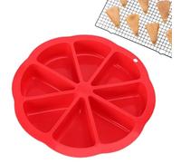 Moule à pizza en silicone De Cuisson Triangle 8 Cavités
