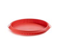 Moule à quiche 28 cm, rouge, silicone, Lékué