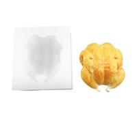Moule à rôtir en forme de poulet avec design flexible en silicone | Construction en silicone, moulage chocolat et fondant, moulage en résine et cire, forme pour un poulet défini