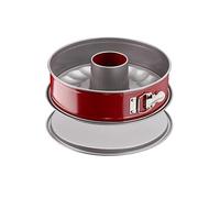 Tefal Moule à savarin Delibake J1642614 Acier 25 cm Charnière Rouge carbone