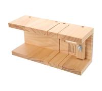 Moule à Savonnette à Double Fente en Bois pour Artisans et Débutants | Guide Réglable, Léger et Compact, Surface Lisse, Usage Atelier DIY, Couleur Khaki