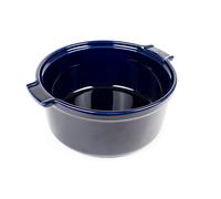 Peugeot - Moule à soufflé céramique Appolia 22 cm Bleu profond 2,4 L Fabrication française
