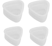 Moule à Sushi, 4 Pcs Moule à Onigiri Triangle Sushi, Moule Onigiri Kawaii, Antiadhésive Boule de Riz Moule pour Enfants Repas