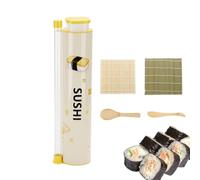 Moule à sushis | Antiadhésif avec tige poussoir pour fabrication de boîtes | Kit de fabrication de boules de riz à sushis pour maison, restaurant, bureau, boîte à déjeuner, pique-nique, camping, pêche