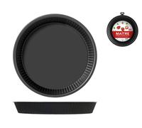 Moule à Tarte Antiadhésif Home Modèle 'maitre' Cm 30 Acier Inox Gris