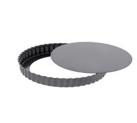 Moule à tarte cannelée droite démontable en acier antiadhésif ø 24 cm