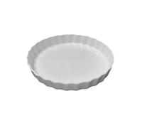 Moule à tarte diamètre 27 cm en porcelaine - - Blanc - Porcelaine