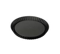 Dr. Oetker 1449 Moule à tarte, Moule à tarte renversée, Moule à gâteau, Moule à gateau, Tarte renversée, Acier inoxydable, Noir, 28 cm x 3,5 cm