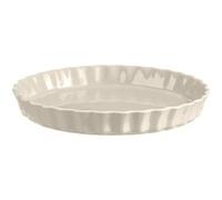 Moule à Tarte Emile HENRY Blanc Argile D30 cm