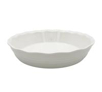 Moule à tarte en céramique blanche 25 cm pour la cuisson de pâte feuilletée DUKA