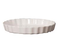 Moule à tarte - GIRARD - 27 cm - Céramique - Blanc - Ronde - Bords cannelés