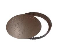 Tourtière fond amovible perforé antiadhérent 28 cm Gobel