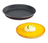 Tefal Moule à tarte PerfectBake 30 cm - Aluminium 100% recyclé - Antiadhésif - Fabriqué en France