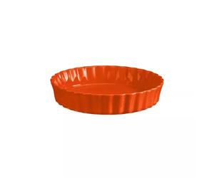 Moule à Tarte Tourtière haute Emile HENRY Orange Toscane D28 cm
