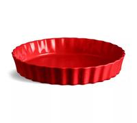 Moule à Tarte Tourtière haute Emile HENRY Rouge Grand cru D32 cm