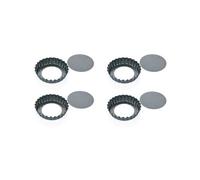 Moule À Tartelettes, Lot De 4, Amovible, 10 Cm, Delicia Tescoma 623111