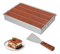 Moule à Tiramisu Rectangulaire Cadre De Cuisson Rectangulaire RéGlable Moule à gâteau Tiramisu Moule à Quatre Re CADRE A PATISSERIE