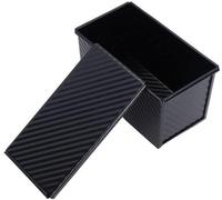 Moule à toast en acier au carbone - Noir - Moules à toast antiadhésifs - Pour la maison - 21,5 x 12 x 11,2 cm