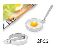 Moule à œuf - Inox - 11x1.7x8cm - Antiadhésif - 2 pièces - Cuisson parfaite