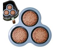 Moule à œufs en silicone anti-adhésif résistant à la chaleur pour friteuse | Air Fryer Moule à œufs pour maison, appartement, cuisine, petit-déjeuner, sandwichs, déjeuner, dîner, dessert, bleu
