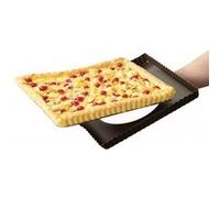 Moule à Tarte cannelé rectangulaire Anti-Adhérent Fond Amovible GOBEL L290