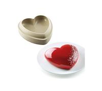 Silikomart Moule en silicone Batticuore cœur 3D antiadhésif 20,5 cm 1,5 L Fabriqué en Italie