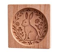 Moule biscuits Animaux Amusants En Bois Démoulage Aisé Réutilisable Cuisson | Emporte-pièce à Cookies Moules de Cuisson Pour Maison, Cuisine, Appartement, Fête et Noël, Pâte à Pâtisserie, Lapin