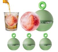 Moule Boules Glace Silicone 2,6in 4 Pièces, Moule Glace Rond Réutilisable