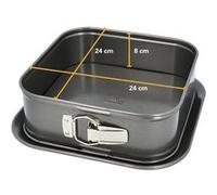 Moule Carré à Fond Amovible BIRKMANN EASY BAKING Acier Carbone Anti-adhésif 24 x 24 x 8 cm