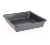 Moule carré antiadhésif en acier inoxydable 22 5 x 22 5 x 5 cm Noir