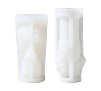 Moule Cheval 2 Pièces Silicone Relief 3D Tête de Cheval Colonne Romaine