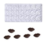 Moule chocolat transparent, Polycarbonate chocolat moulé,Moule chocolat en polycarbonate rigide, pour chocolat, glaçons, bonbons, Saint-Valentin, etc.