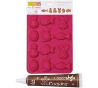 Moule Chocolats de Pâques + 1 Stylo chocolat Multicolore G