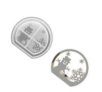 Moule creux en Silicone pour photophore père noël/cerf, moule polyvalent en Silicone pour bougeoir, décoration de noël, bougie de renne du père noël