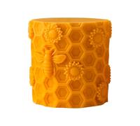 Moule cylindrique en silicone nid d'abeille pour moulage de résine et fabrication de bougies