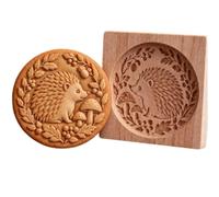 Moule de biscuits d'animaux de forêt, tampon de biscuits de cuisson 3D en | Presse À Empreintes Campagnardes Éden : motifs 3D renard, cardinal, cerf, lapin, hérisson, ours, chat, écureuil, teckel