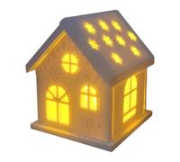 Moule de bougie de maison, moule de résine de maison de Noël | Moule en silicone en résine époxy de bougeoir LED, moule de bougeoir de maison de village de dessin animé pour faire une décoration in