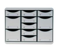 Moule de classement Storebox Multi 11 tiroirs Office - Gris lumière