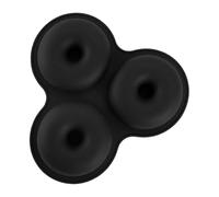 Moule De Cuisson De Beignets Pour La Cuisson, Silicone Antiadhésif - De Cuison À 3 Cavités, Moule À Gâteau Pâtisserie Bagels Cuisine De Fête De Petit Déjeuner, Outil De Débutant De Vacances D'
