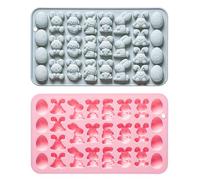 Moule de cuisson en silicone, design facile à démouler, 21,1 x 12,1 cm, moule à chocolat en forme de lapin de Pâques, moules en silicone, multi-usages, pour biscuits, muffins, gelée, dessert