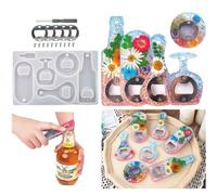 Moule De Décapsuleur Moule Resine Epoxy Moule Décapsuleur Kit Avec Accessoires Moule Silicone Resine Epoxy Pour Décapsuleur Outil Bouteille Ouverte Bricolage Décoration Artisanat