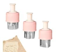 Moule de découpe pour fruits et légumes - Moule à biscuits | Ensemble de sandwichs | Coupe-fruits pour petits | 3 accessoires de cuisine - Outils de décoration | Design de découpe amusant