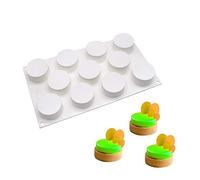 Moule de Gâteau Mousse, moulessilicone gâteaux 3d pour Glace Chocolat Pâtisserie Dessert, 11 Trous Forme de Cylindre