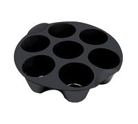 Moule De Muffins Aux Frites À Air - 7 Tasse De Plateau En Silicone, Mini Moule À Gâteau | Utilisez Largement Un Moule À Cupcakes Sans BPA Pour Un Panier De Friteuse De 3,5 L À 5,8 L, Un Accessoire De