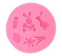 Moule de Pâques en silicone pour bonbons, de qualité alimentaire, souple, multi-usage, pour fondants, chocolats, bonbons, gelées, collations aux fruits, pour fêtes à thème,