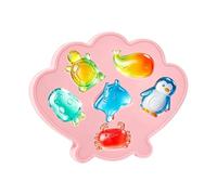 Moule de refroidissement - Plateau de congélation motif créature de dessin animé, moule à libération souple réutilisable, forme de cubes multi-formes, construction sûre sans BPA pour s'amuser en