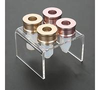 Moule de Rouge à Lèvres Bricolage 12,1 Mm, Kit D'outils D'artisanat de Cercle de Moule à Lèvres de Baume Fait Maison, Moule de Rouge à Lèvres en Silicone Fait à(jeu de supports à quatre trous)