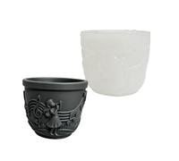 Moule de tasse de bougie décoratif en Silicone, moule à de fille de musique pour cadeaux en résine faits à la main, plats de bijoux et fournitures d ' artisanat, de tasse de bougie en
