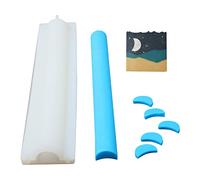 Moule de tube en forme de croissant de savon en silicone Nicole pour outil de décoration à la main
