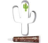 Moule Découpoir XXL Cactus + 1 Stylo chocolat Multicolore G